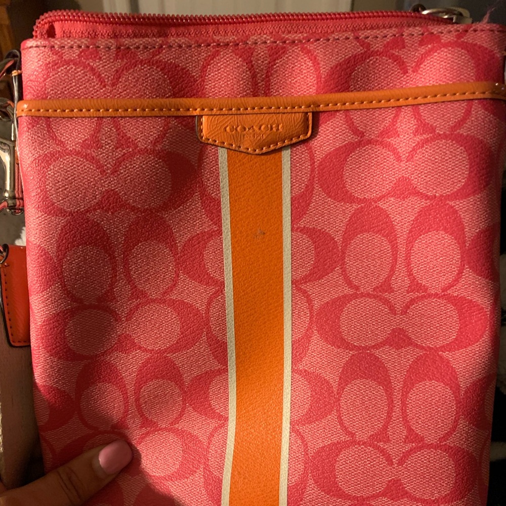 Crossbody Coach bag.